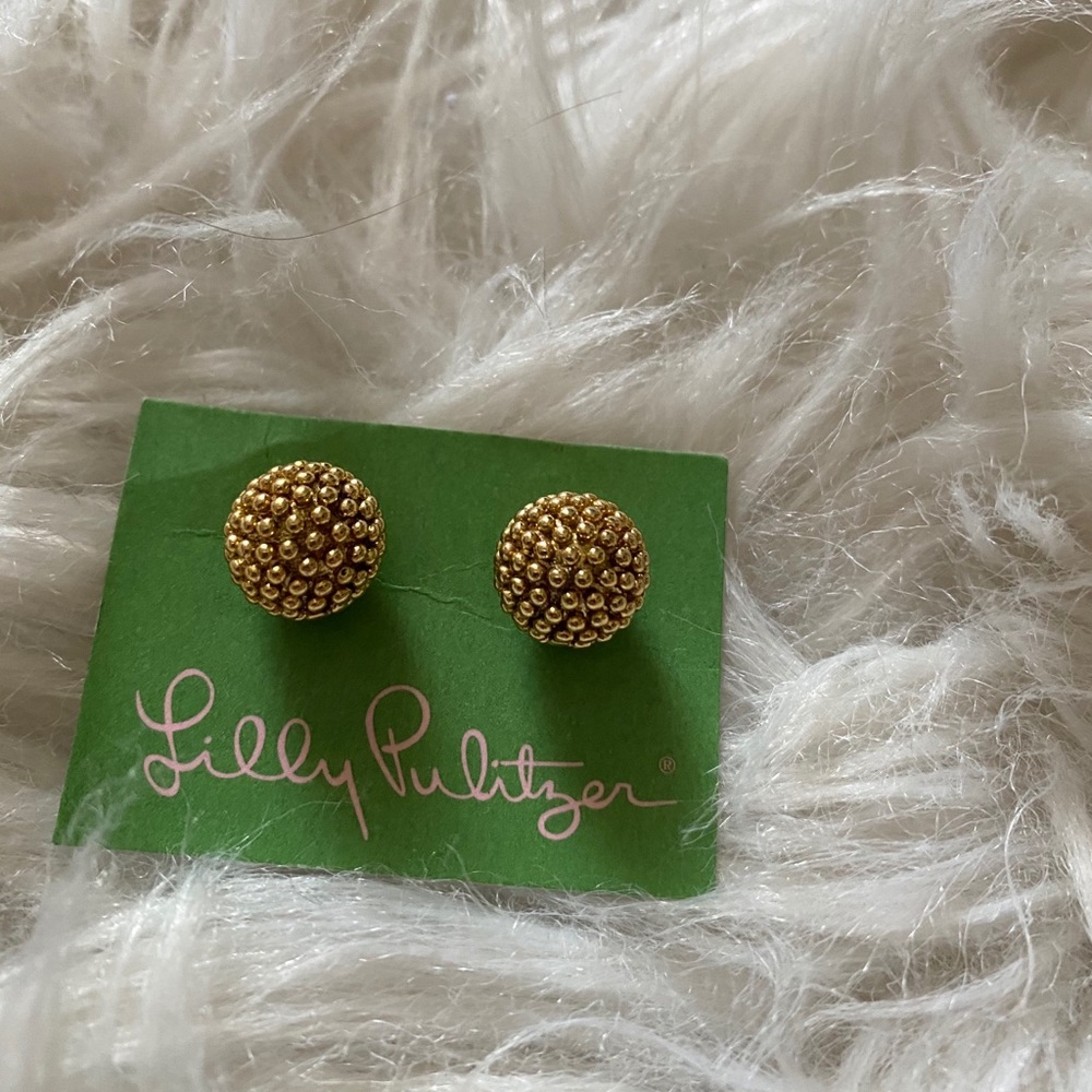 Lilly Pulitzer gold earrings
